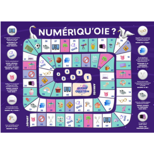 Illustration du plateau de jeu de "Numériqu'oie ?"