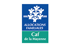 Logo de la CAF de la Mayenne